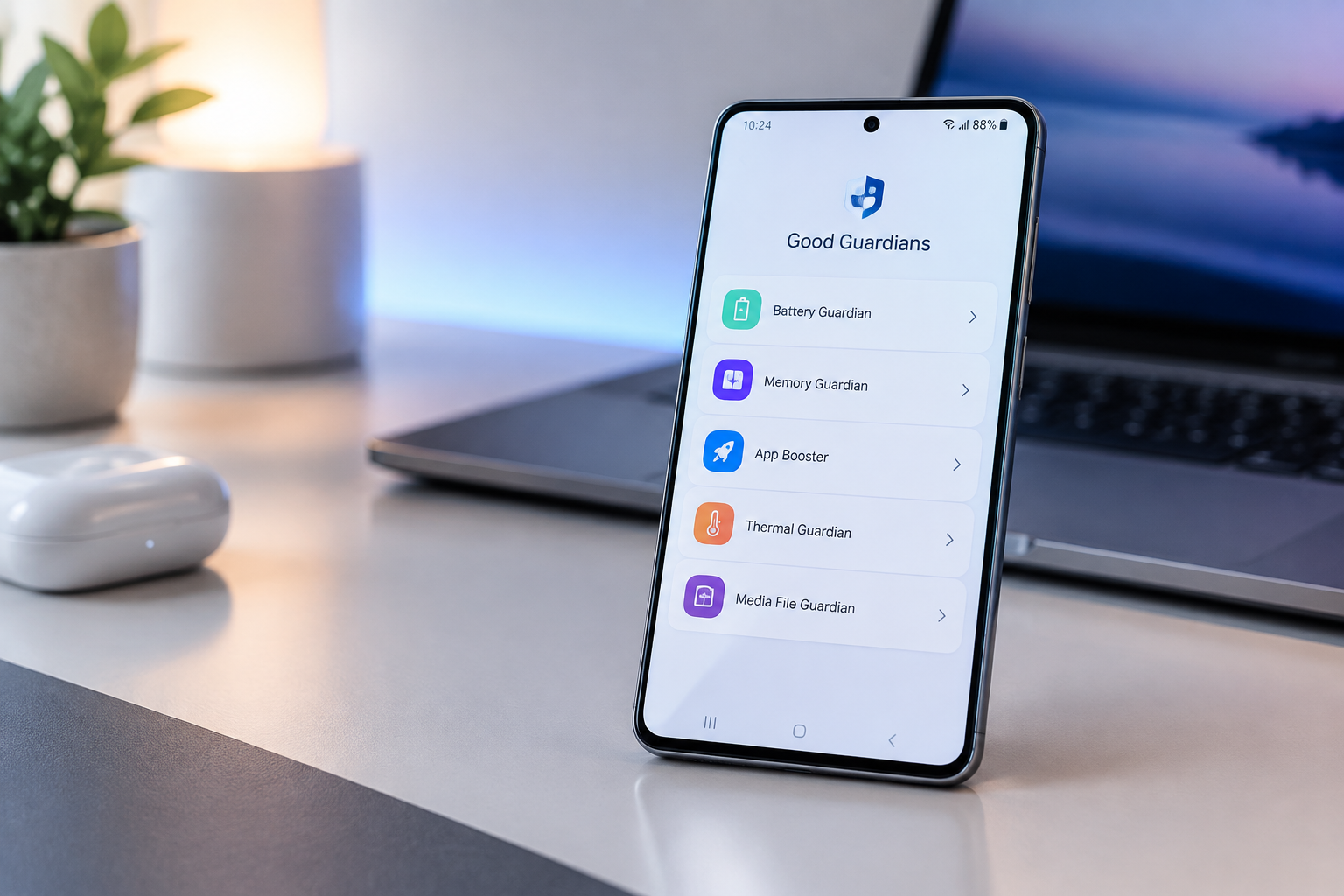 One UI 9.0 Good Guardians 앱 최적화 및 미디어 인덱싱 설정