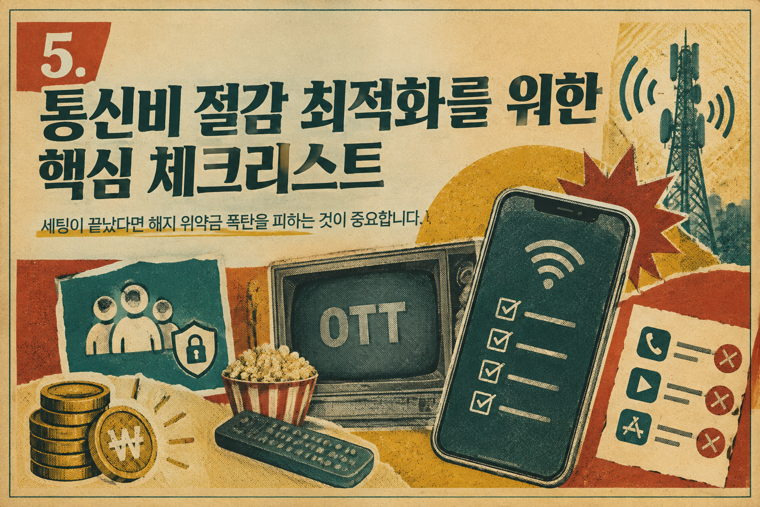 통신비 절감 세팅 및 OTT 결합 요금제 최적화 핵심 체크리스트