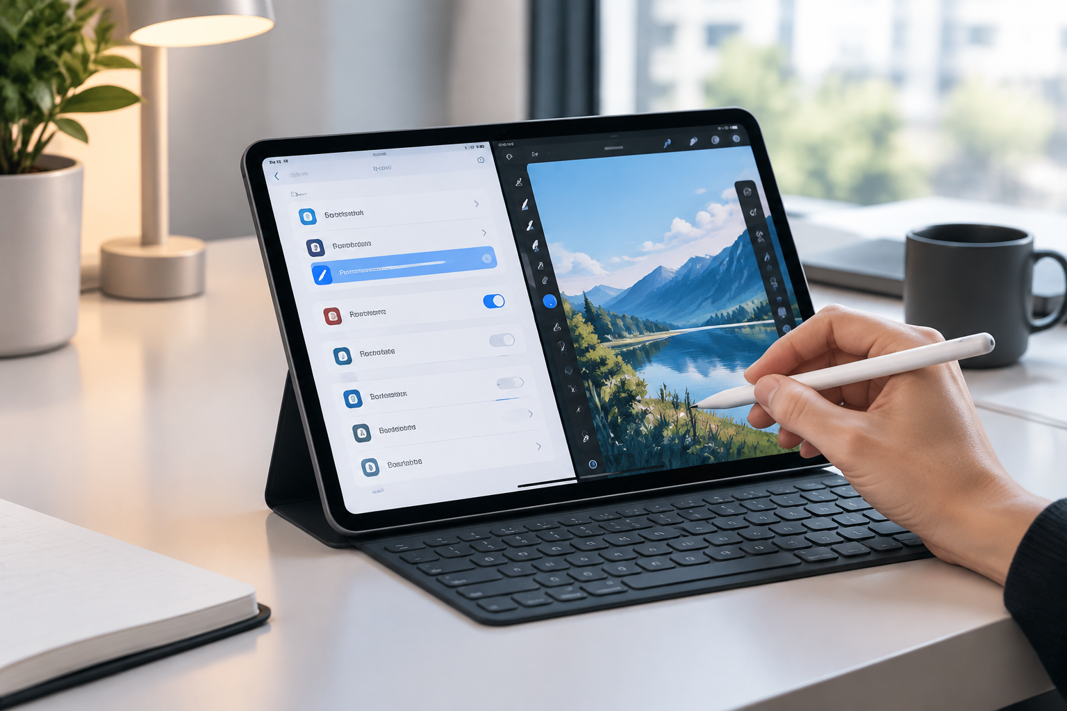 iPadOS 27 애플펜슬 제스처 설정 및 ProMotion 가변 주사율 최적화 화면