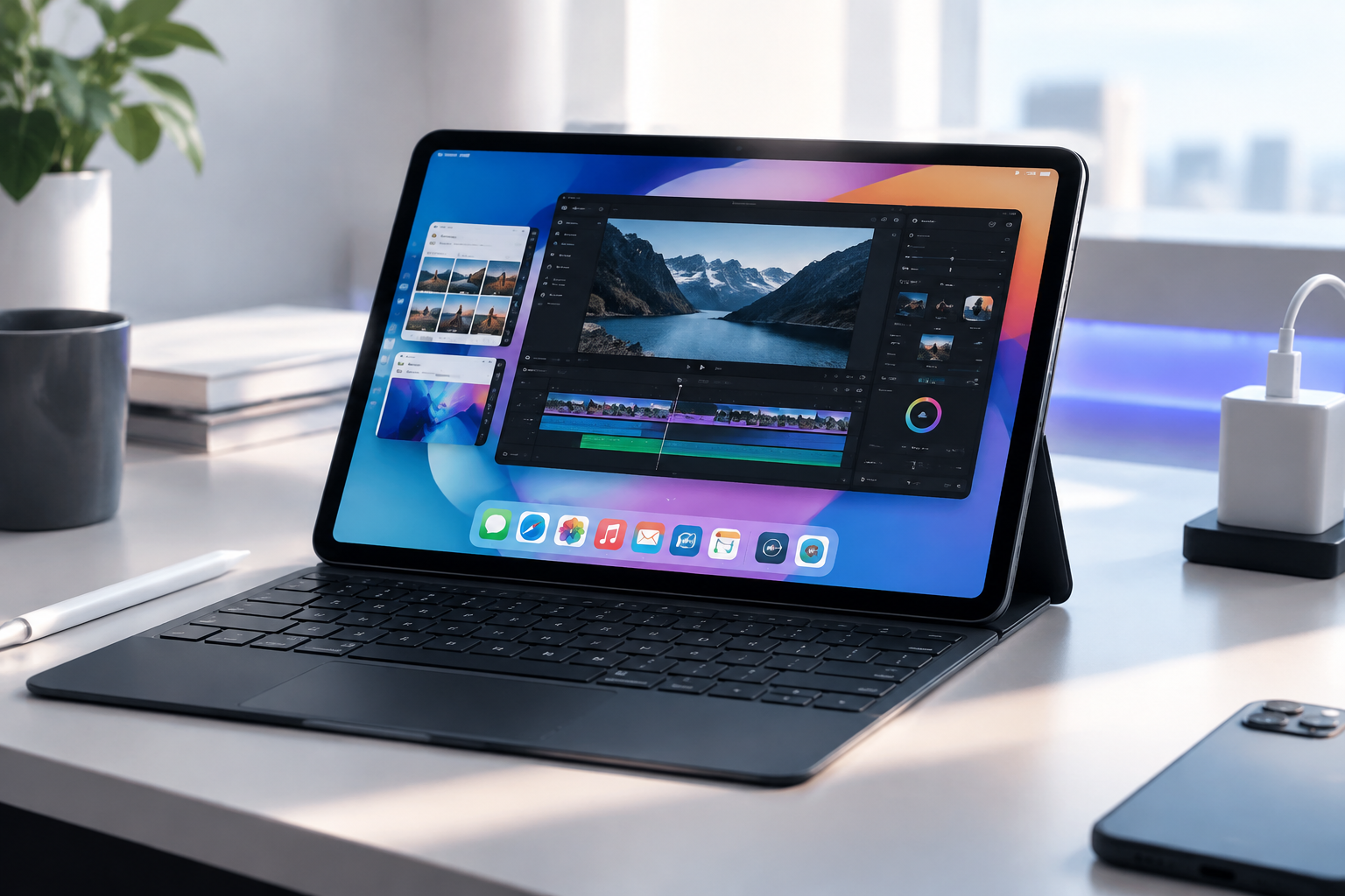 iPadOS 27 스테이지 매니저 그래픽 가속 조정 및 저전력 모드 설정 화면