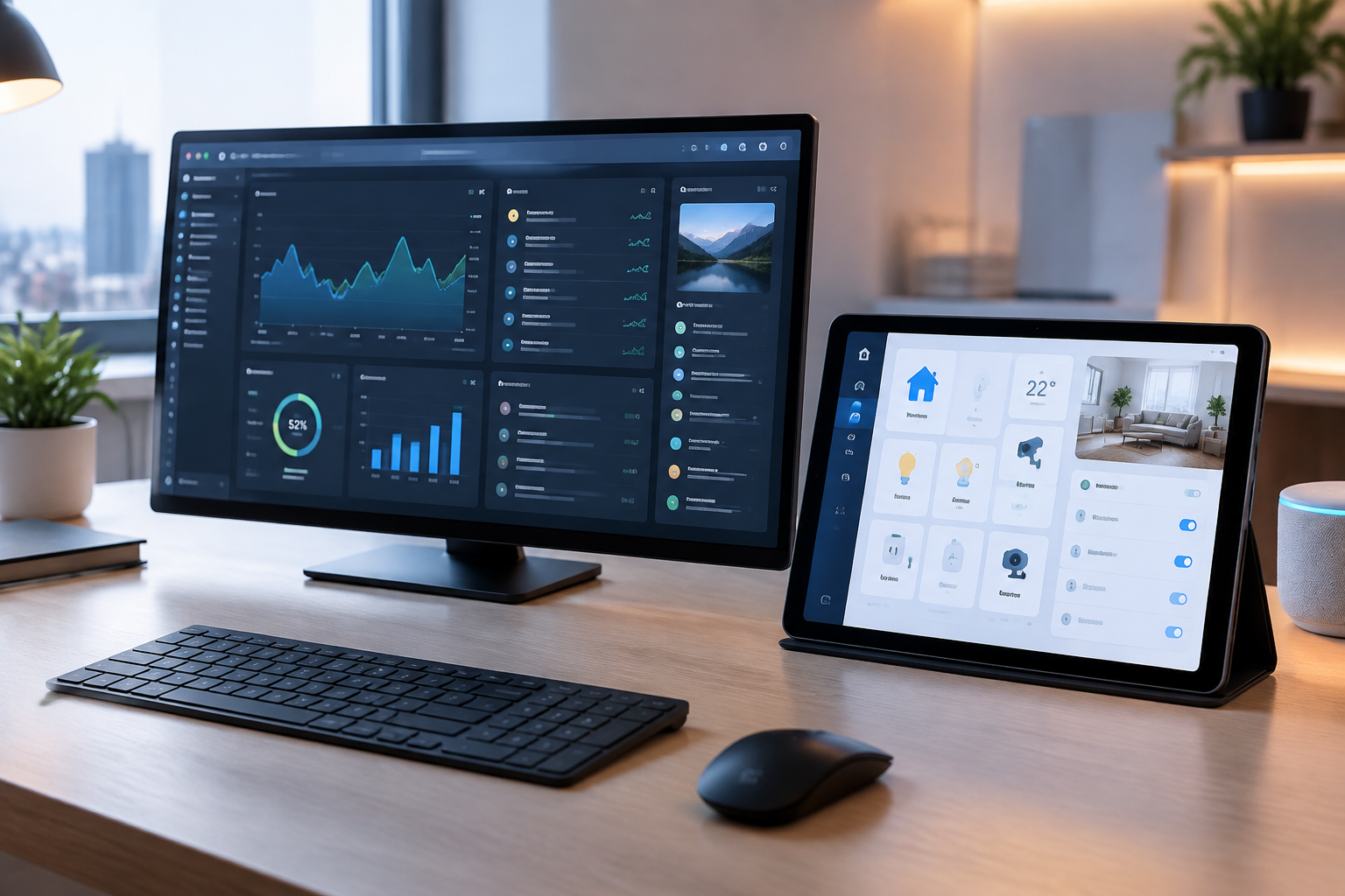 Spacedesk 및 Duet Display 보조 모니터 연결 화면
