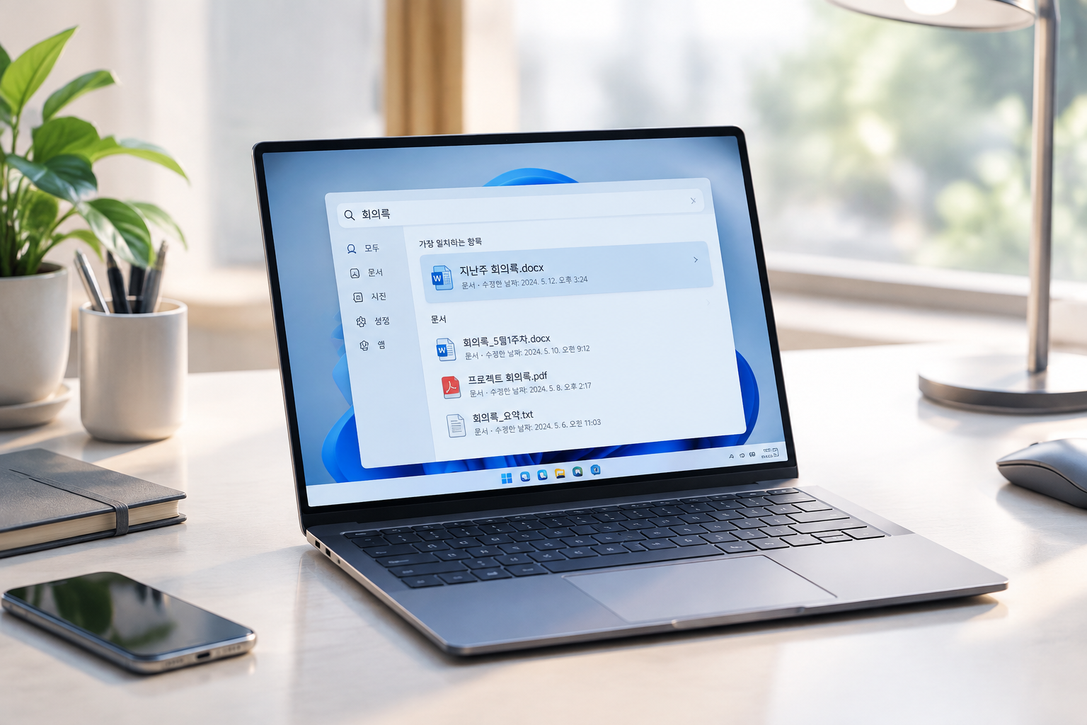 Windows 11 26H2 스마트 로컬 검색 및 웹 검색 비활성화 화면
