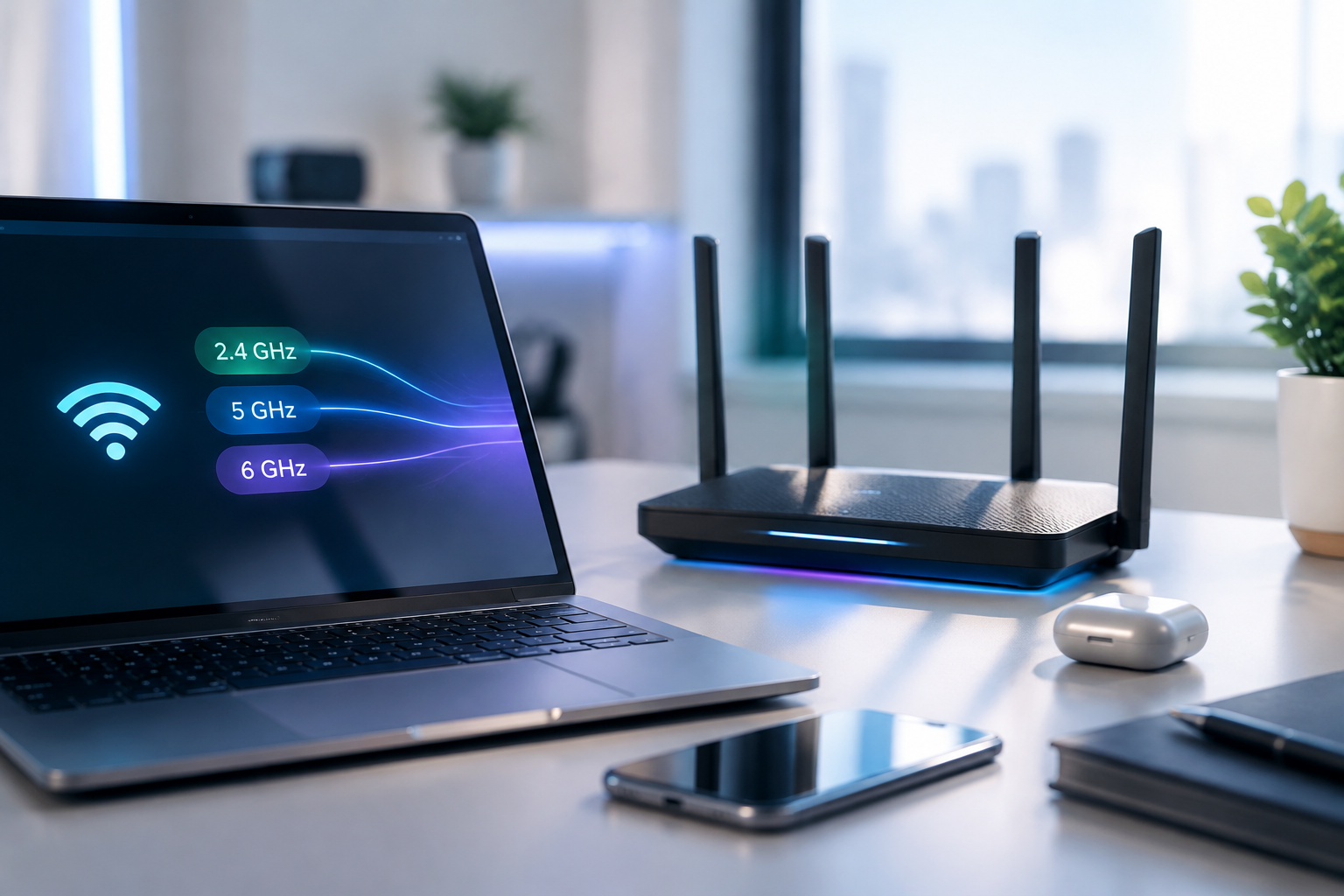 Wi-Fi 7 MLO 및 로밍 감도 Preferred Band 6GHz 설정 화면