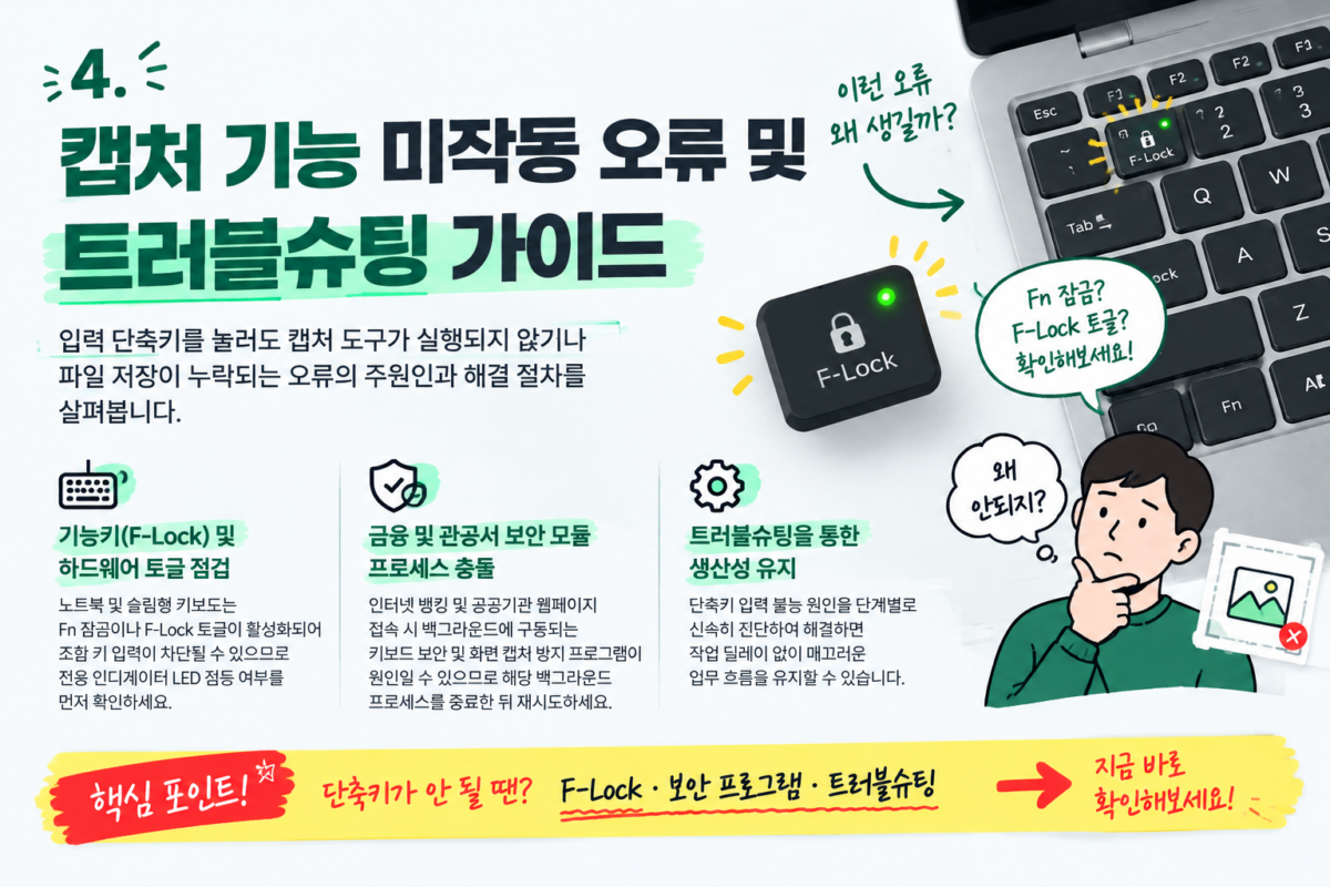 컴퓨터 캡처 이미지의 체계적인 저장 폴더 분류 및 클립보드 데이터 보안 관리 방법
