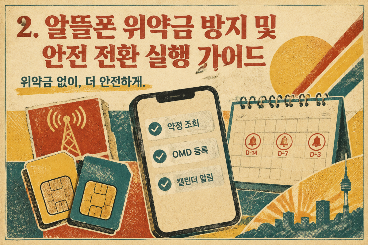알뜰폰 위약금 방지를 위한 기존 통신사 잔여 약정 조회 및 eSIM 듀얼심 IMEI 등록 3단계 실행 가이드
