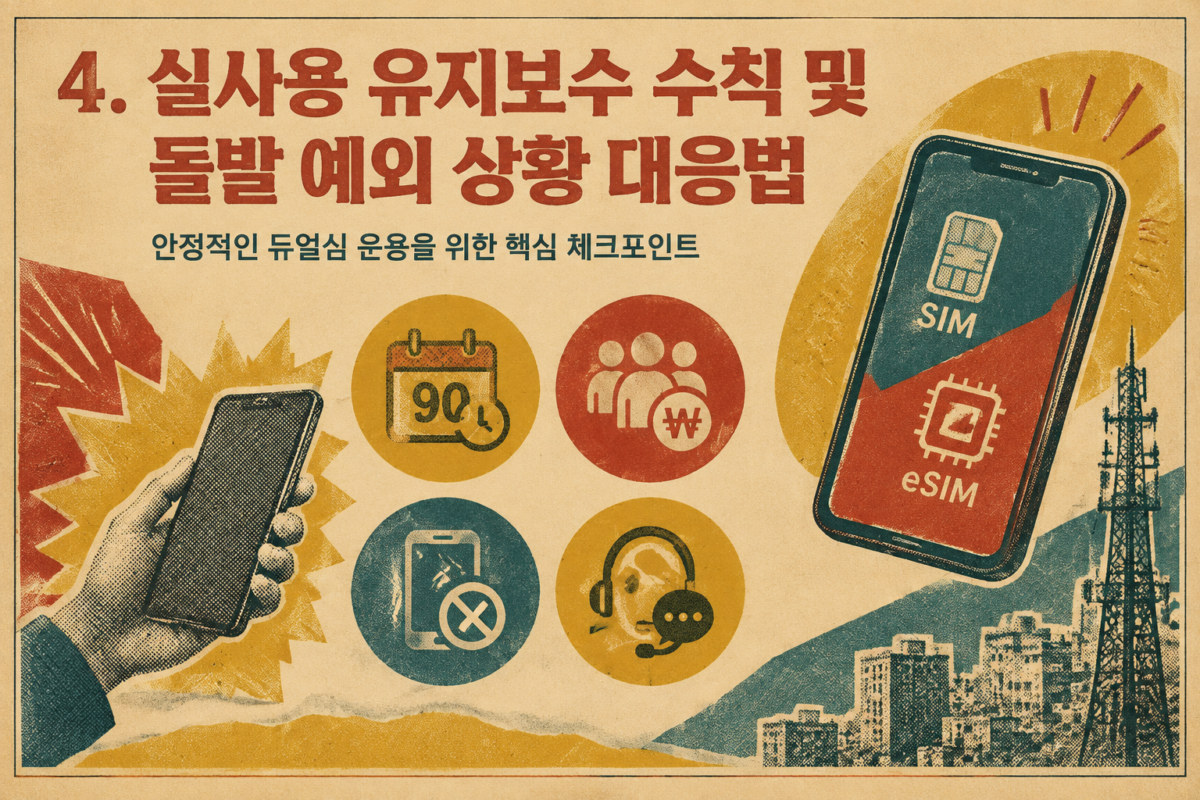 알뜰폰 위약금 방지 후 90일 의무 유지 및 결합 할인 유지 등 듀얼심 안정적 운용을 위한 돌발 예외 대응법