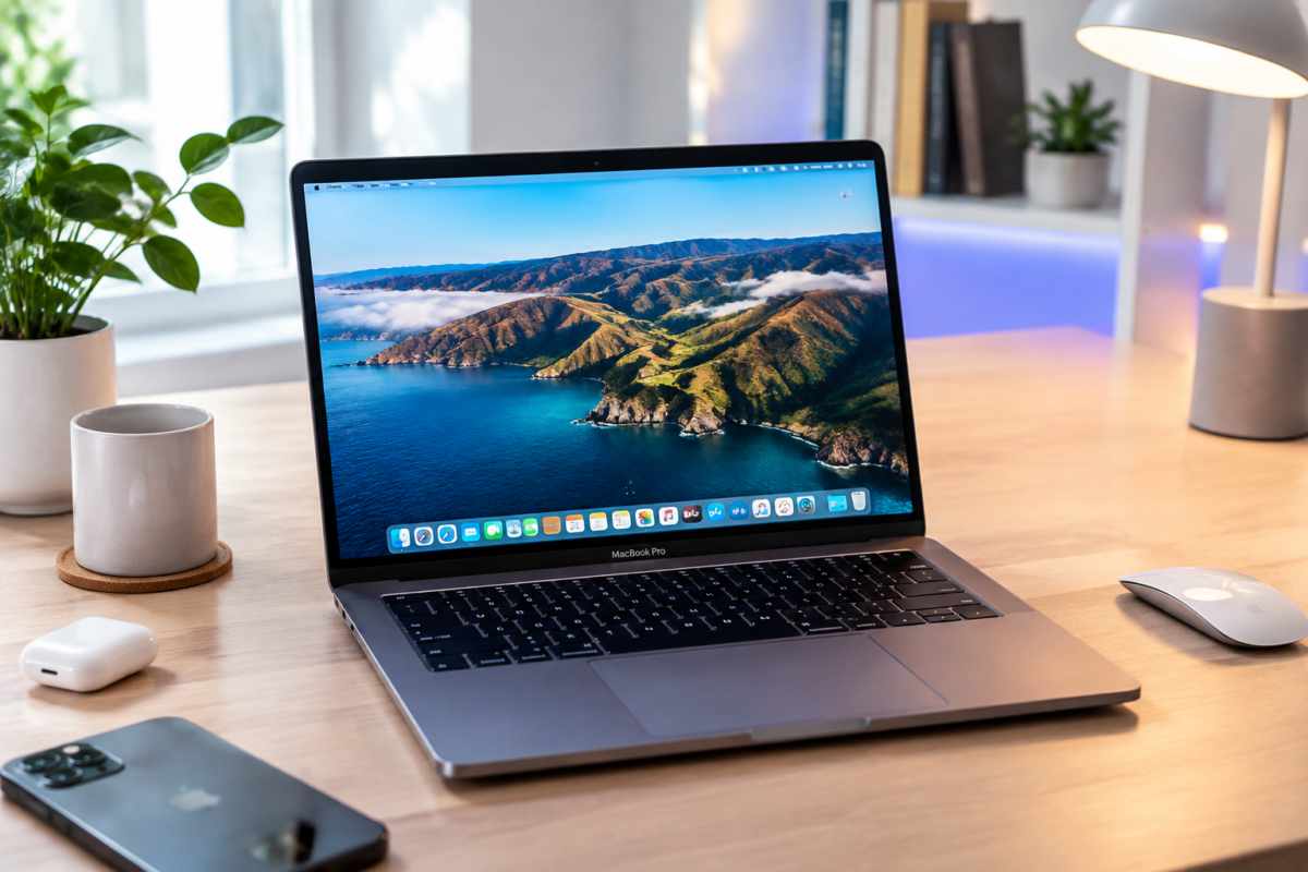 맥(macOS) 환경에서 지정 영역 및 전체 화면을 캡처하는 모습