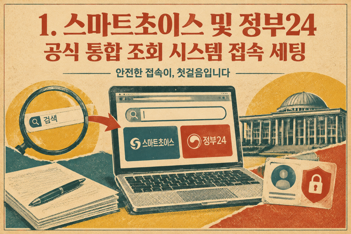 스마트초이스 및 정부24를 통한 통신사 미환급금 조회 화면
